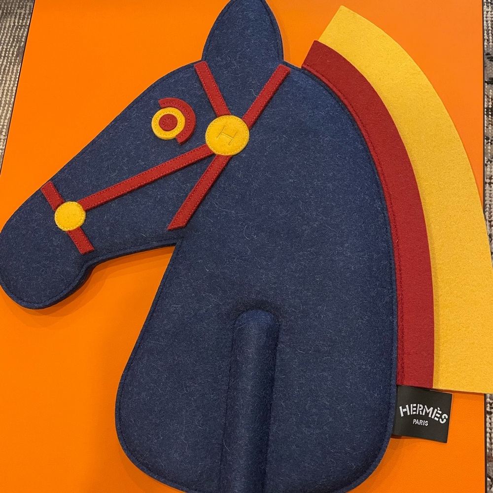 Brand new Hermes horse on a stick